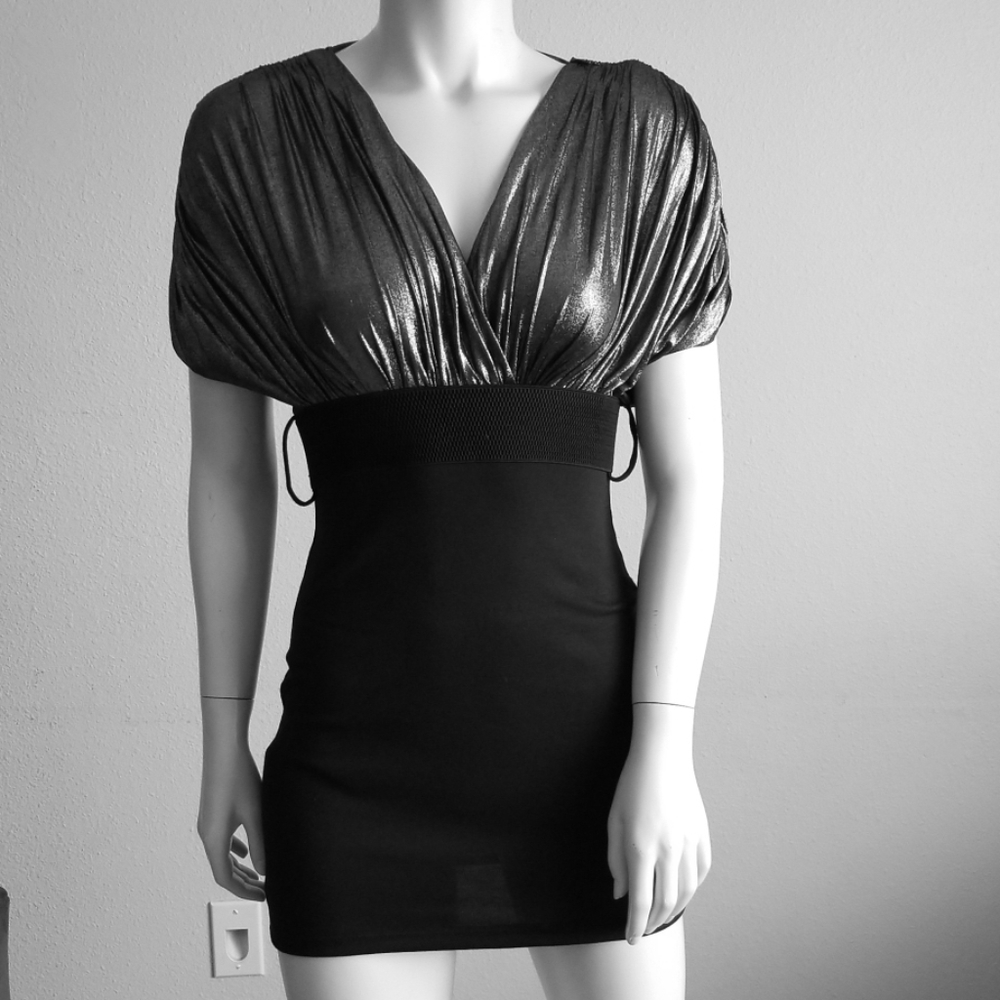 Black and Silver Dress